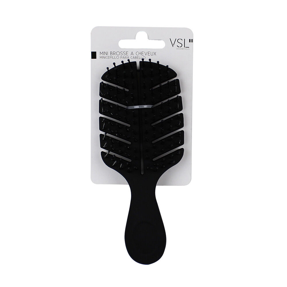 Mini brosse plastique noir H13,5cm