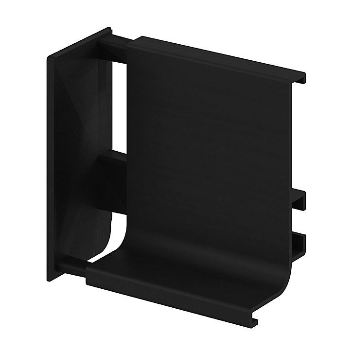Lot de 2 embouts de rails pour tiroir noir Caraway Innovo GoodHome