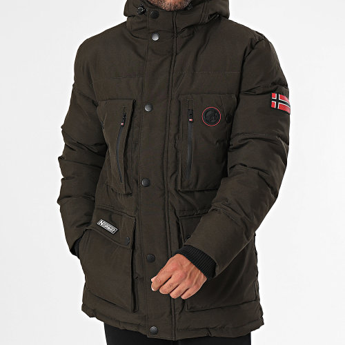 Parka Capuche Vert Kaki