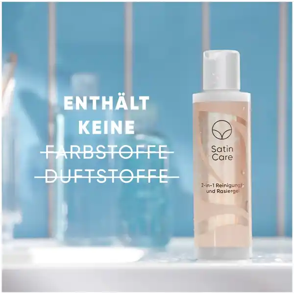 Satin Care 2in1 Reinigungs- & Rasiergel für den Intimbereich