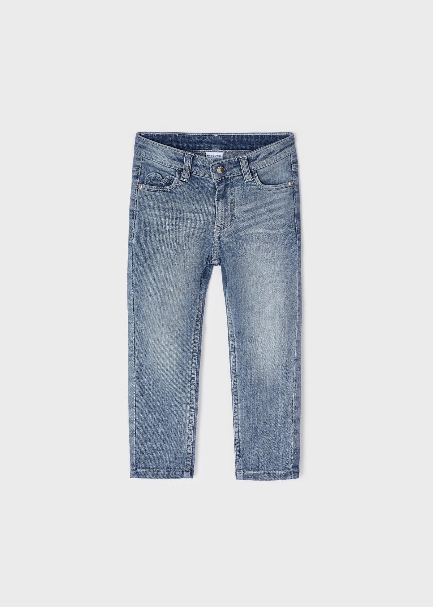 Calça jeans de algodão sustentável para meninas