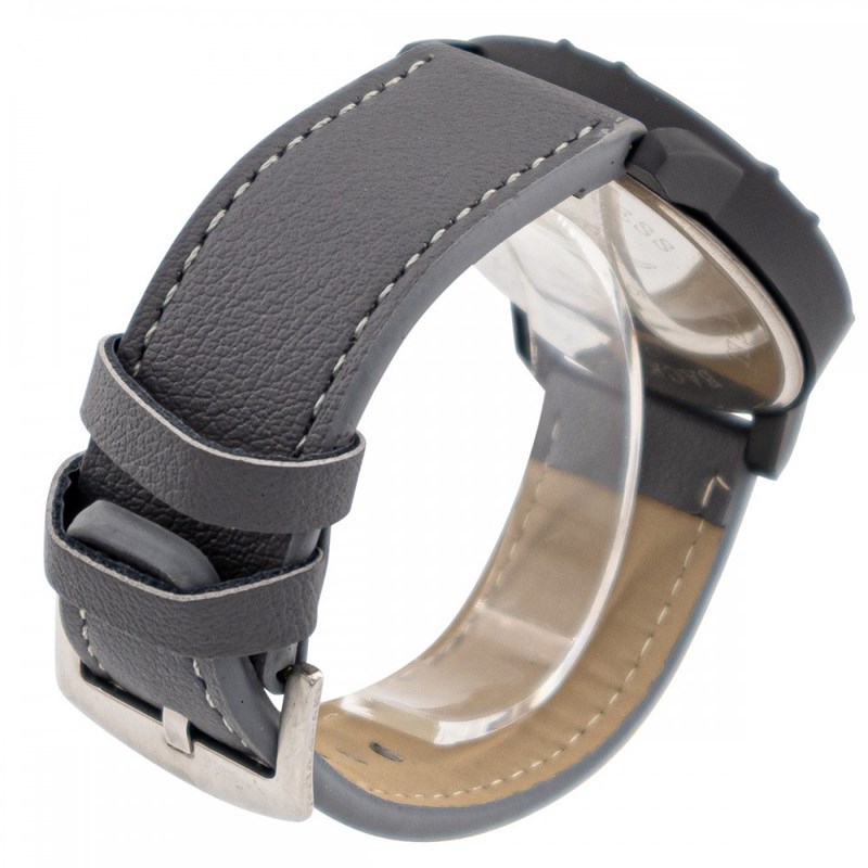 Montre Homme M. JOHN bracelet Cuir Gris