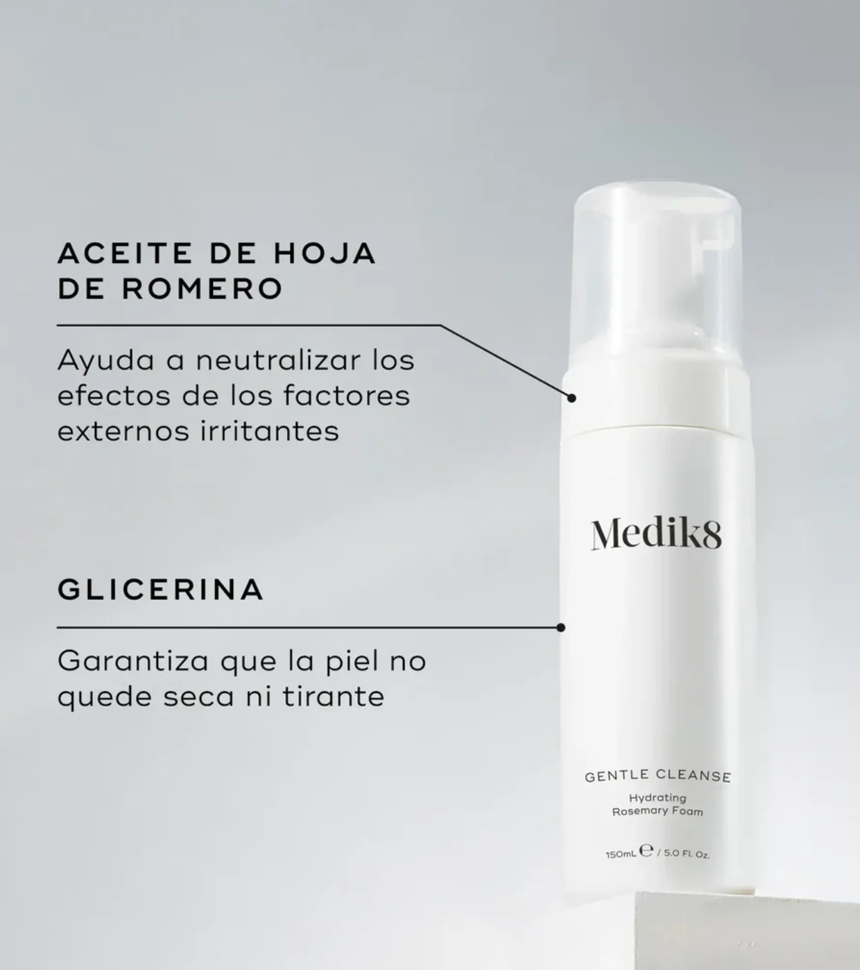 Medik8 - Espuma de Limpeza Hidratante com Alecrim Gentle Cleanse