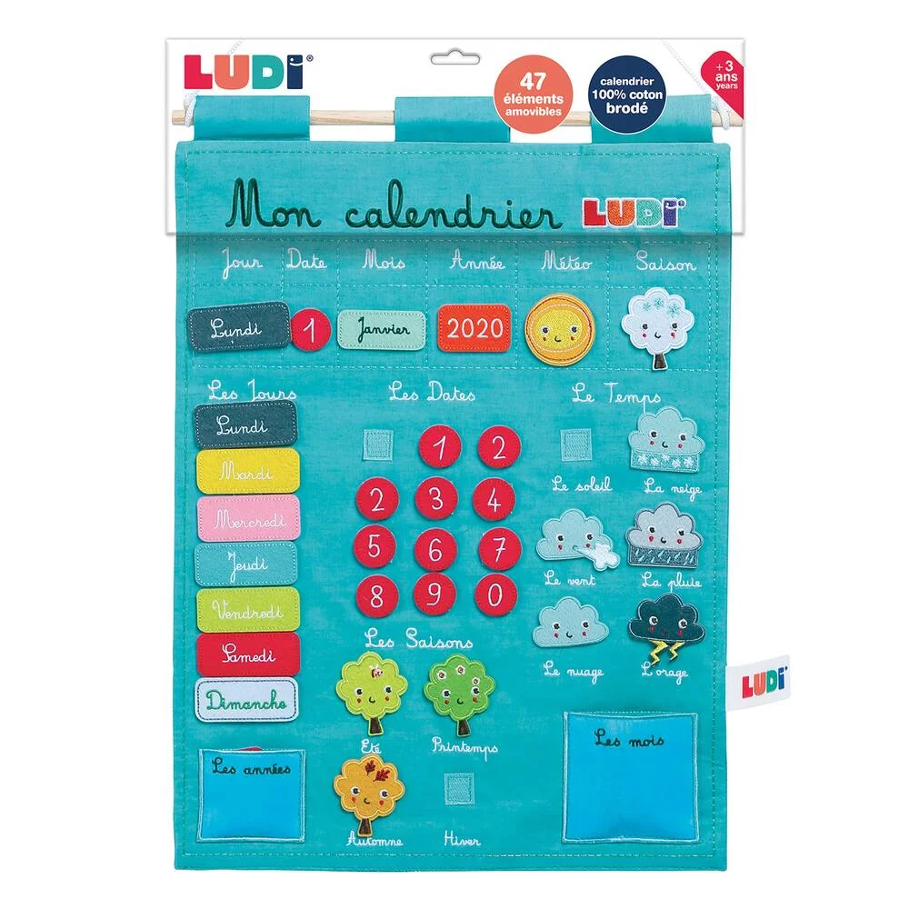 CALENDRIER BASIC BLEU