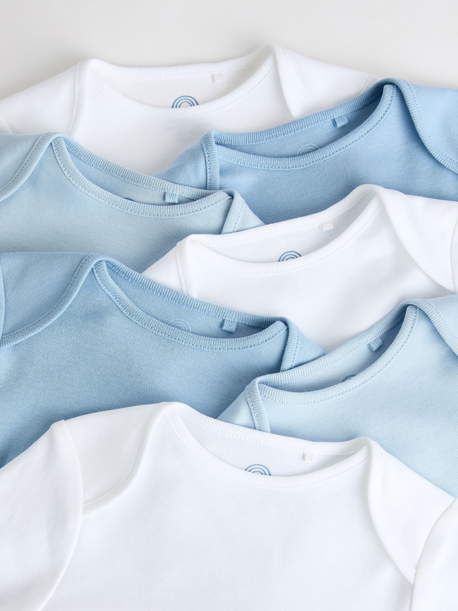 Blauw - Rompertjes met lange mouwen