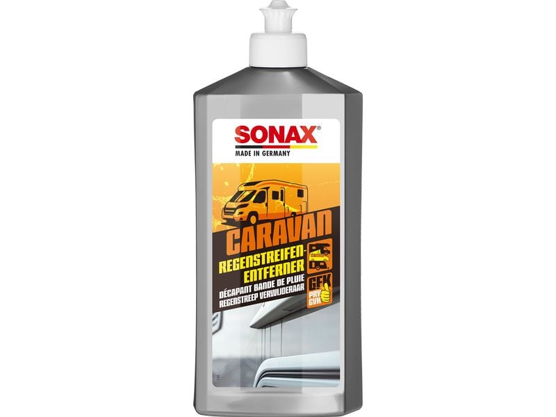 Sonax CARAVAN RegenstreifenEntferner, 500 ml Spezialreiniger für Wohnmobil, Camper, Wohnwagen