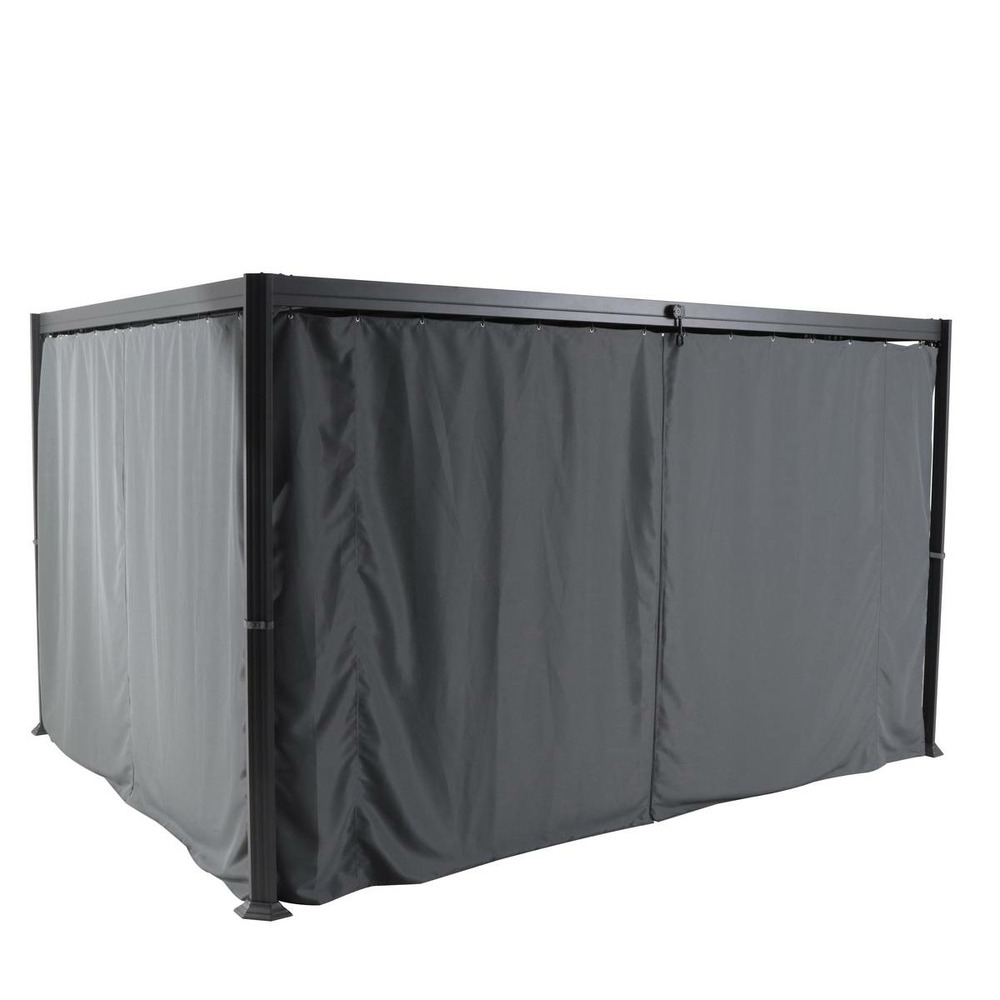 Rideaux pour pergola belize ardoise (4 rideaux)