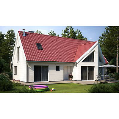Clin pour bardage PVC Vilo crème L.2,5 m