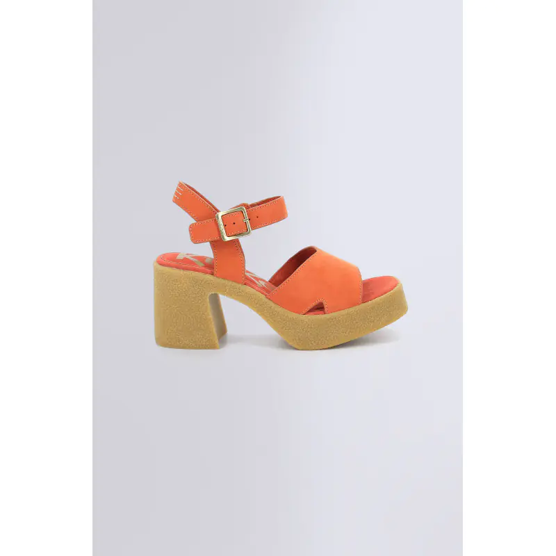 Kick constance Orange brique SANDALES Cuir Femme