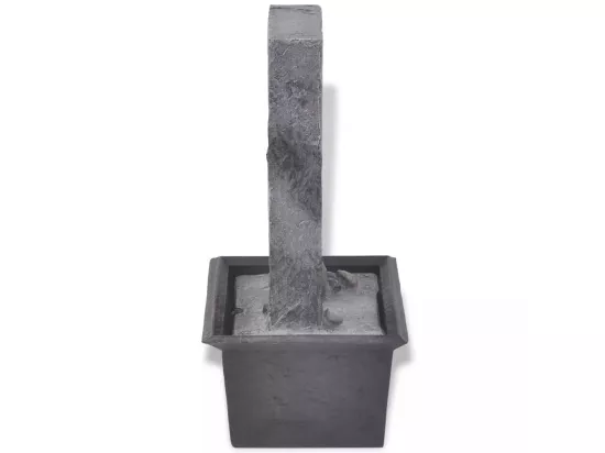 Fontaine d'intérieur avec lumière LED Poly-résine