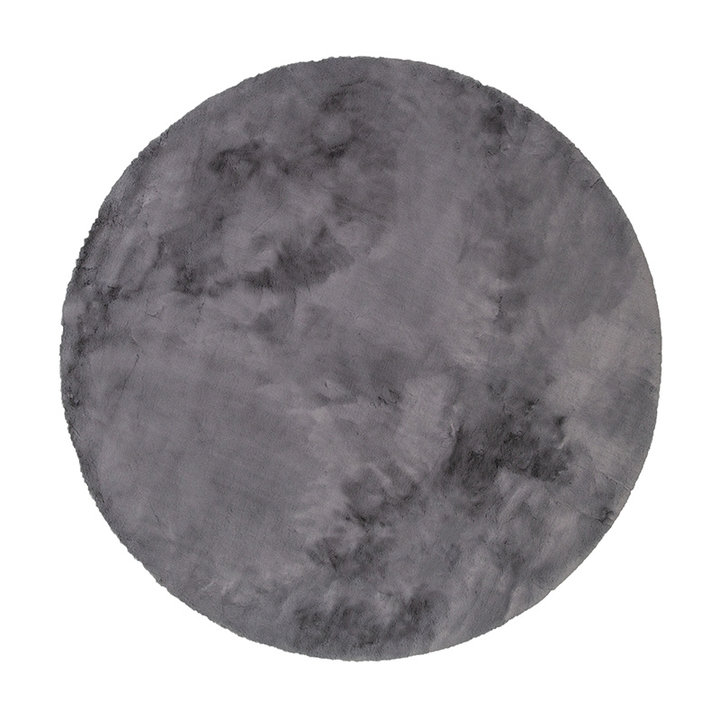 Rond Hoogpolig vloerkleed - Comfy Supreme Antraciet