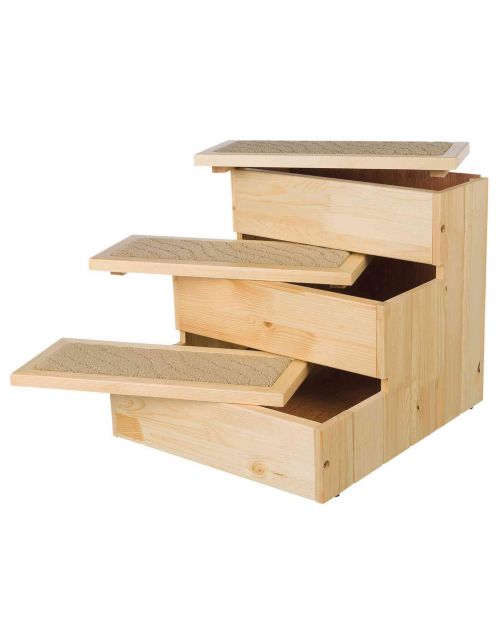 Trixie Houten Huisdier Trap - Hondenloopplank - 40x38x45 cm
