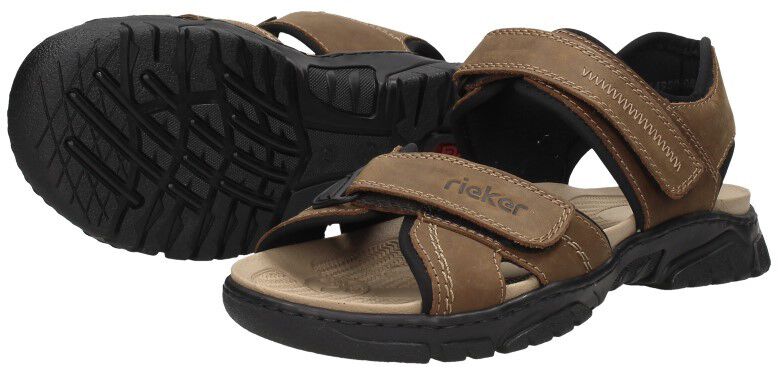 Rieker Sandalen donkerbruin