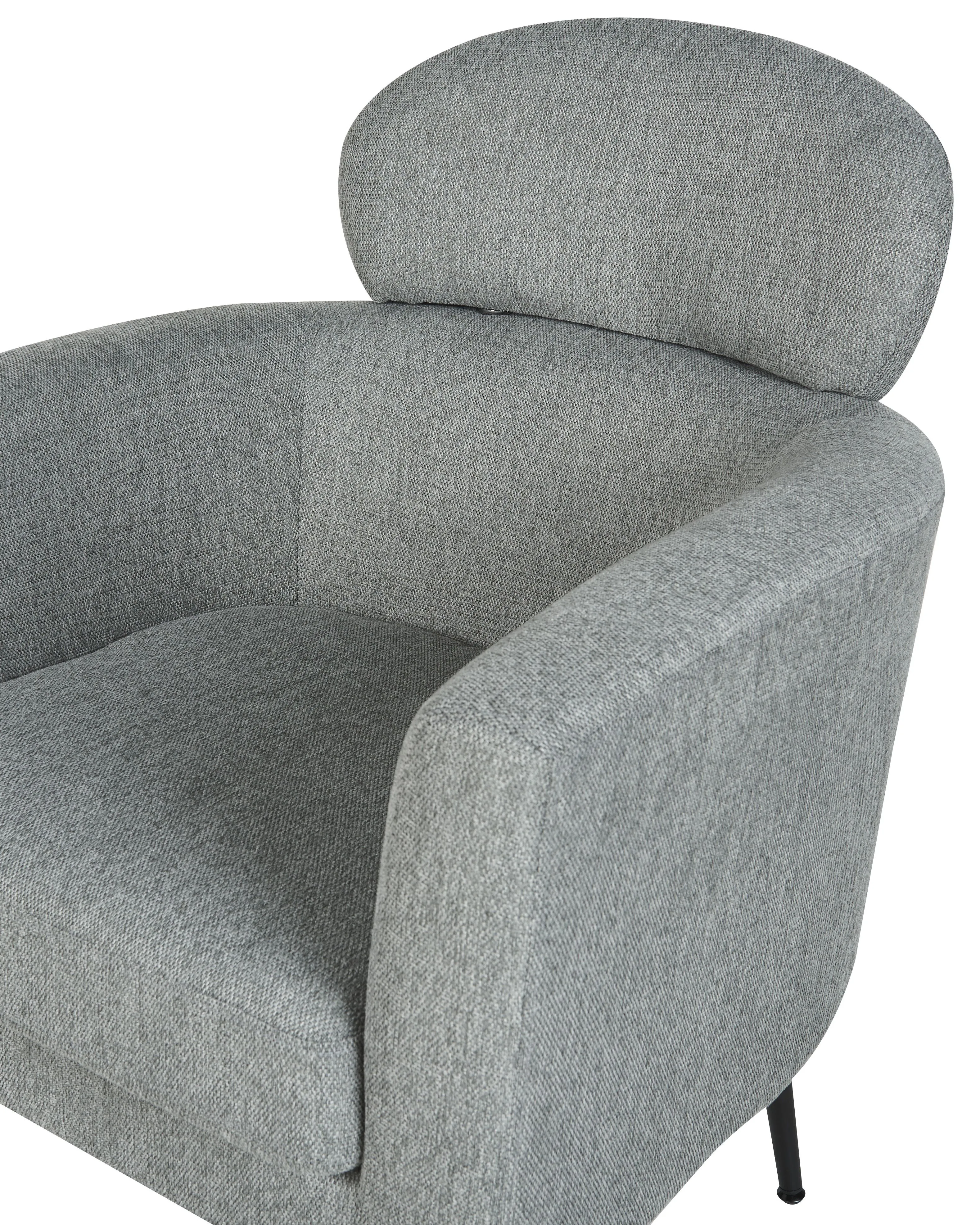 Fauteuil SOBY Stof Grijs