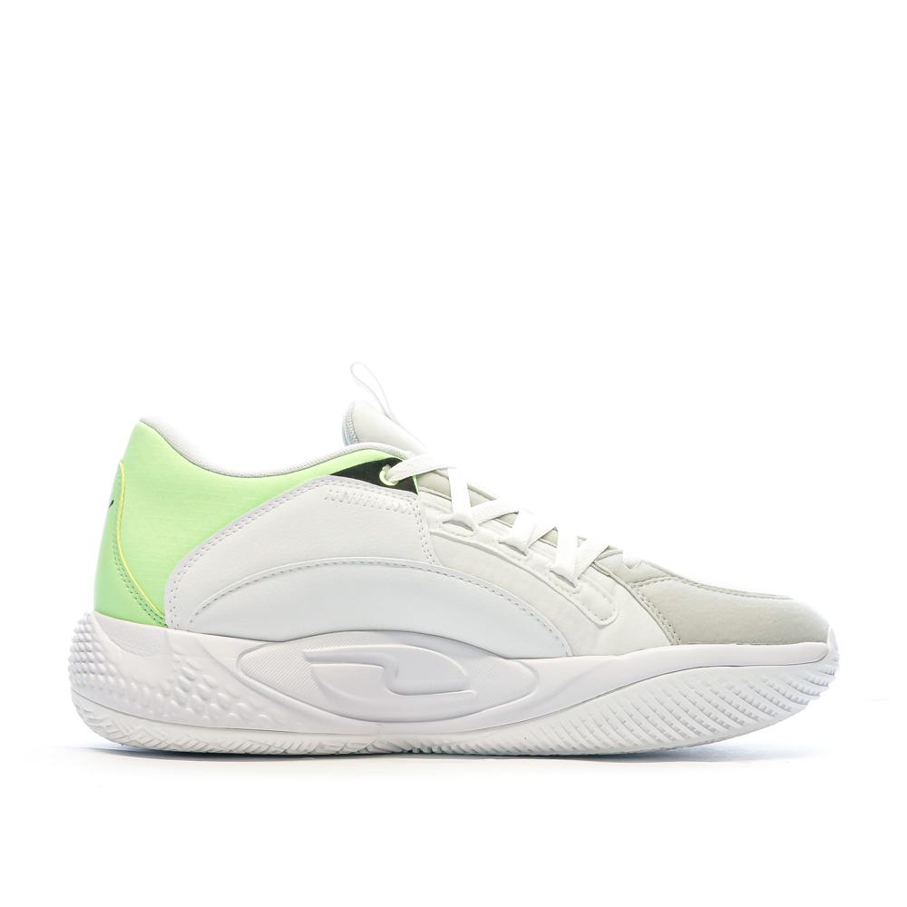 Puma Chaussures de Basket Blanche/Bleu Homme Puma 378051-01
