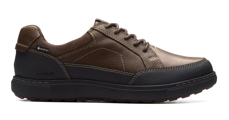 Clarks Mapstone Logtx dark brown lea