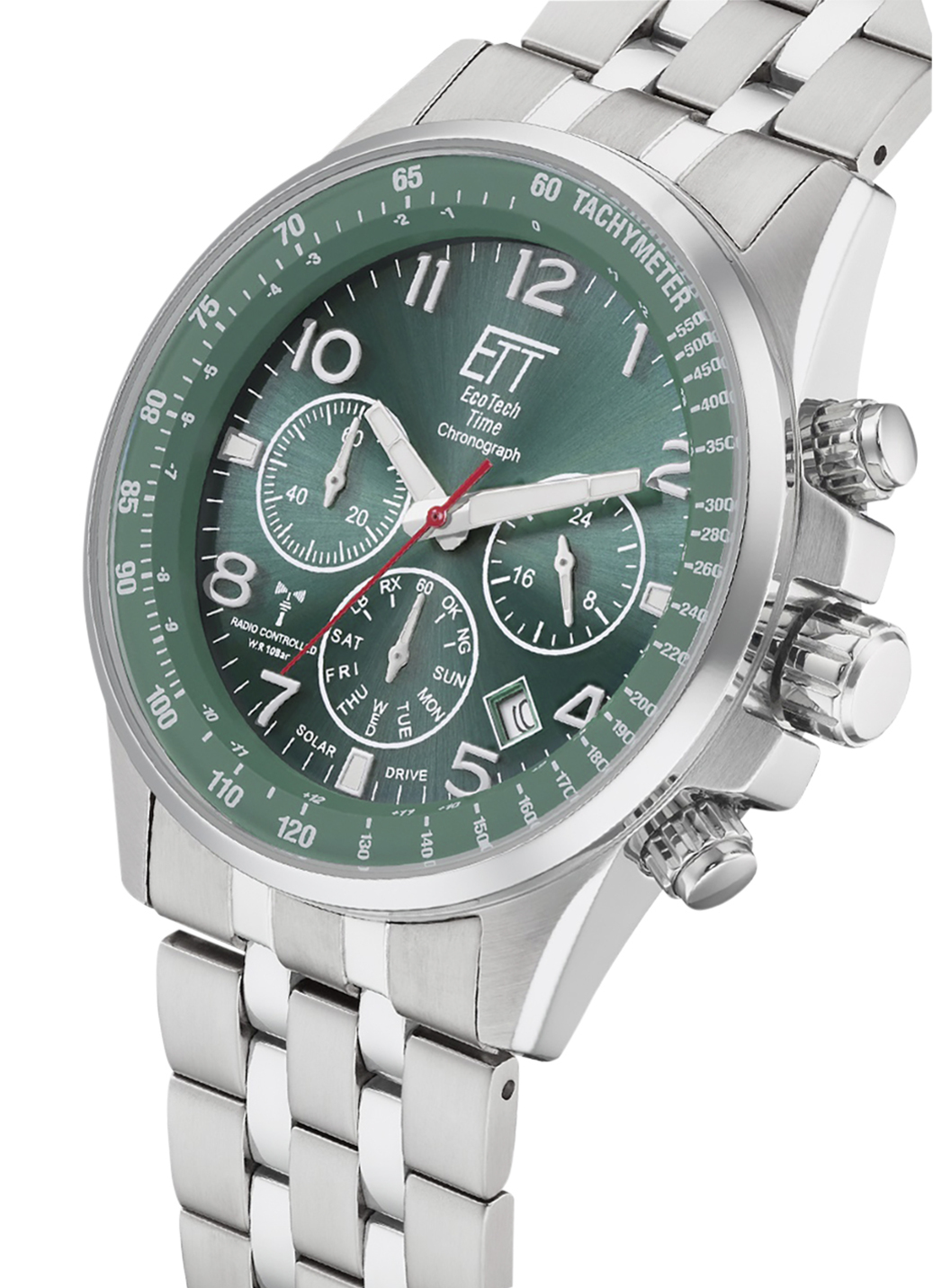 Funk-Solar-Chronograph mit Wechselband