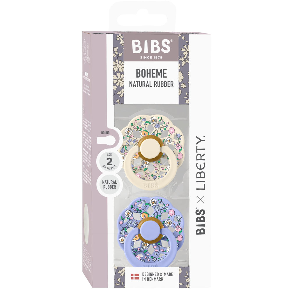 Køb Bibs X Liberty Ivory Mix Sut Boheme 2-Pak Chloe Meadow Latex
