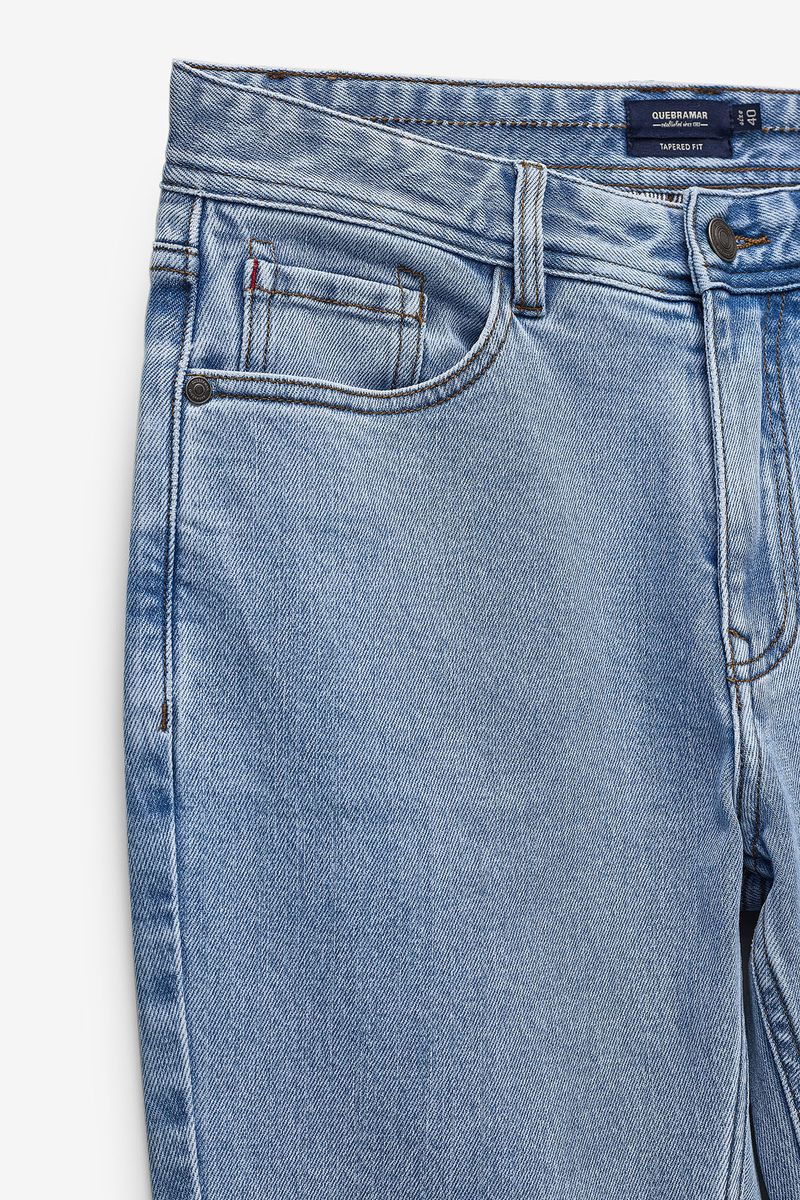 CALÇAS DENIM TAPERED FIT