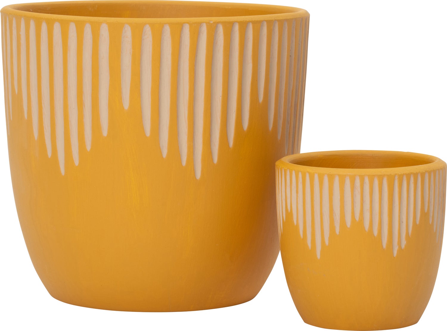 Intratuin pot Brent geel / crème D 7 x H 6,5 cm