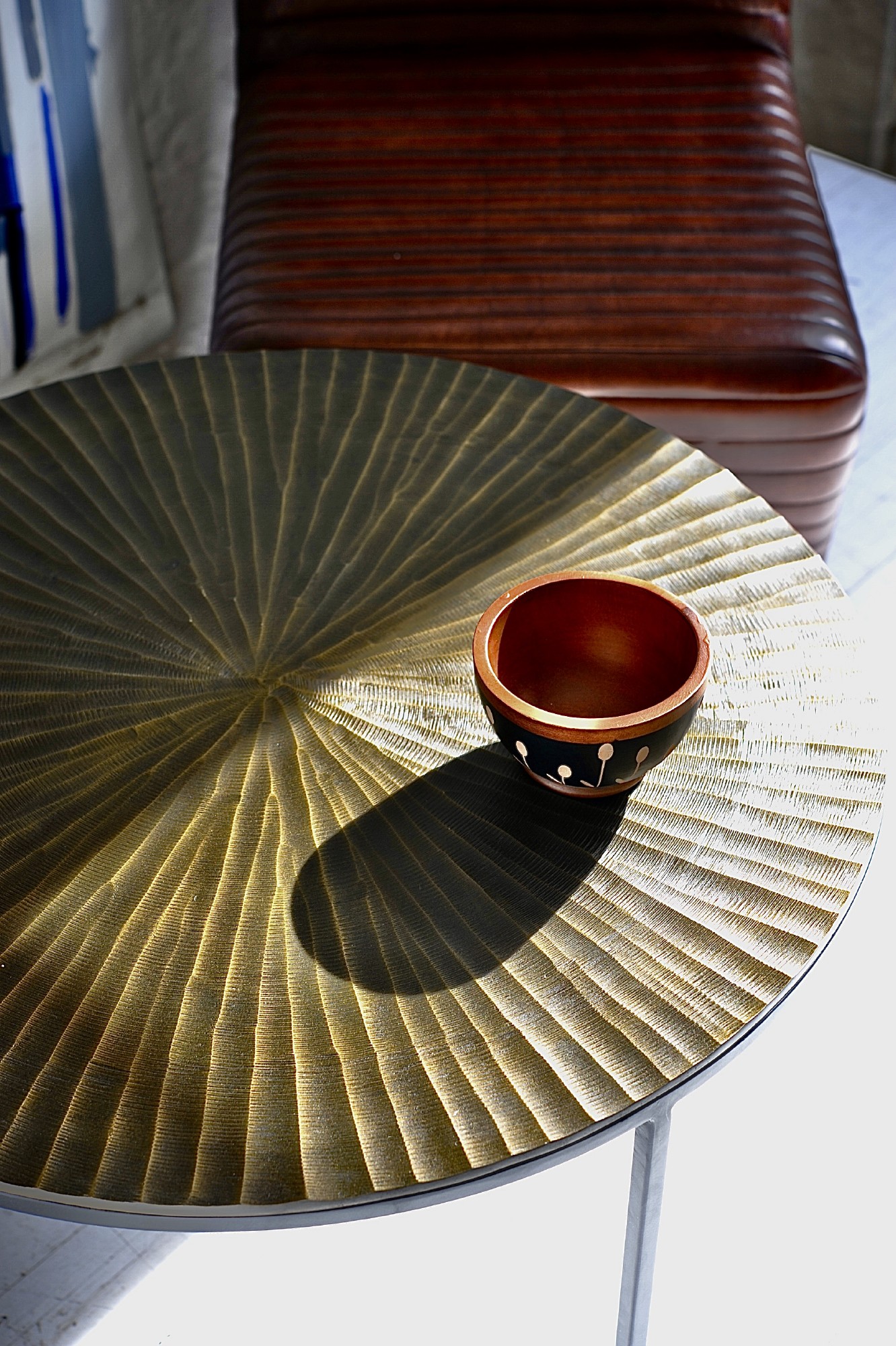 Set Couchtische 'Rondia', gold, schwarz von fischer's lagerhaus