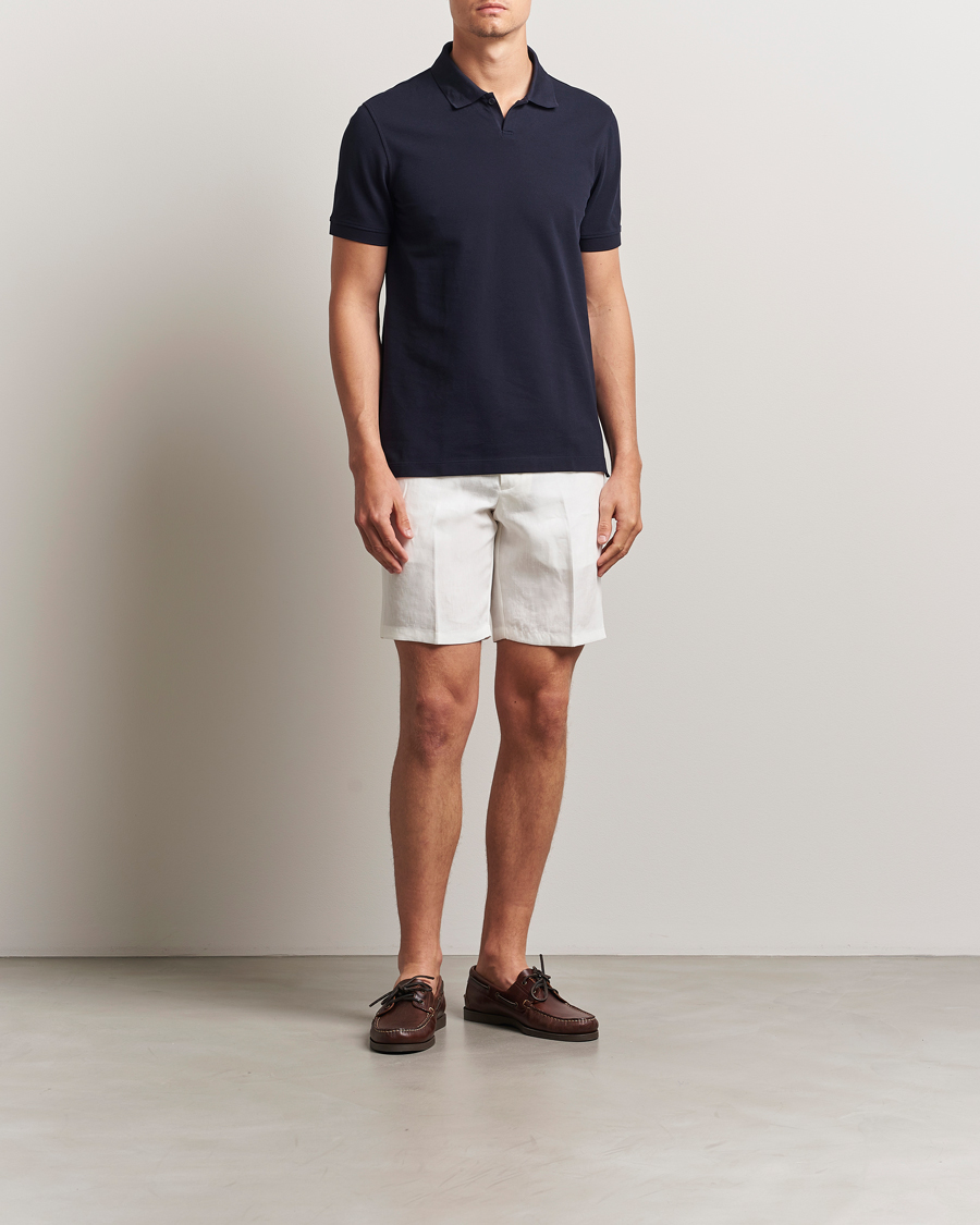 Orlebar Brown Norwich Italian Linen Shorts White Sand