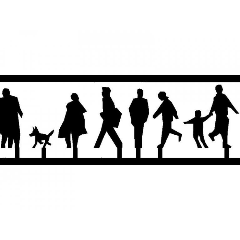 geätzte Messing-Silhouettenfiguren