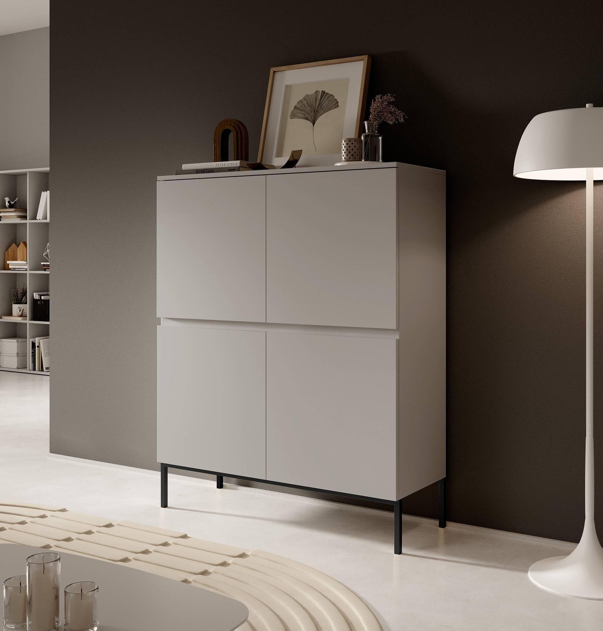 NADUVI Collection Kate Opbergkast - Beige / Zwart