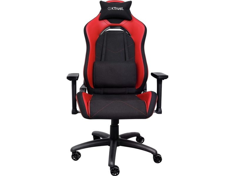 Trust Gaming-Stuhl GXT 714 RUYA Rot/Schwarz Komfortabler, vollständig einstellbarer Gaming-Stuhl, hergestellt aus recycelten Materialien