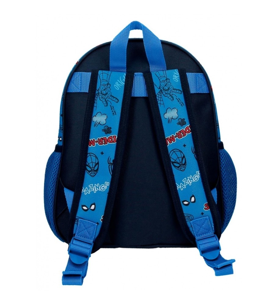 Mochila Joumma Homem-Aranha Totalmente incrível 33cm azul
