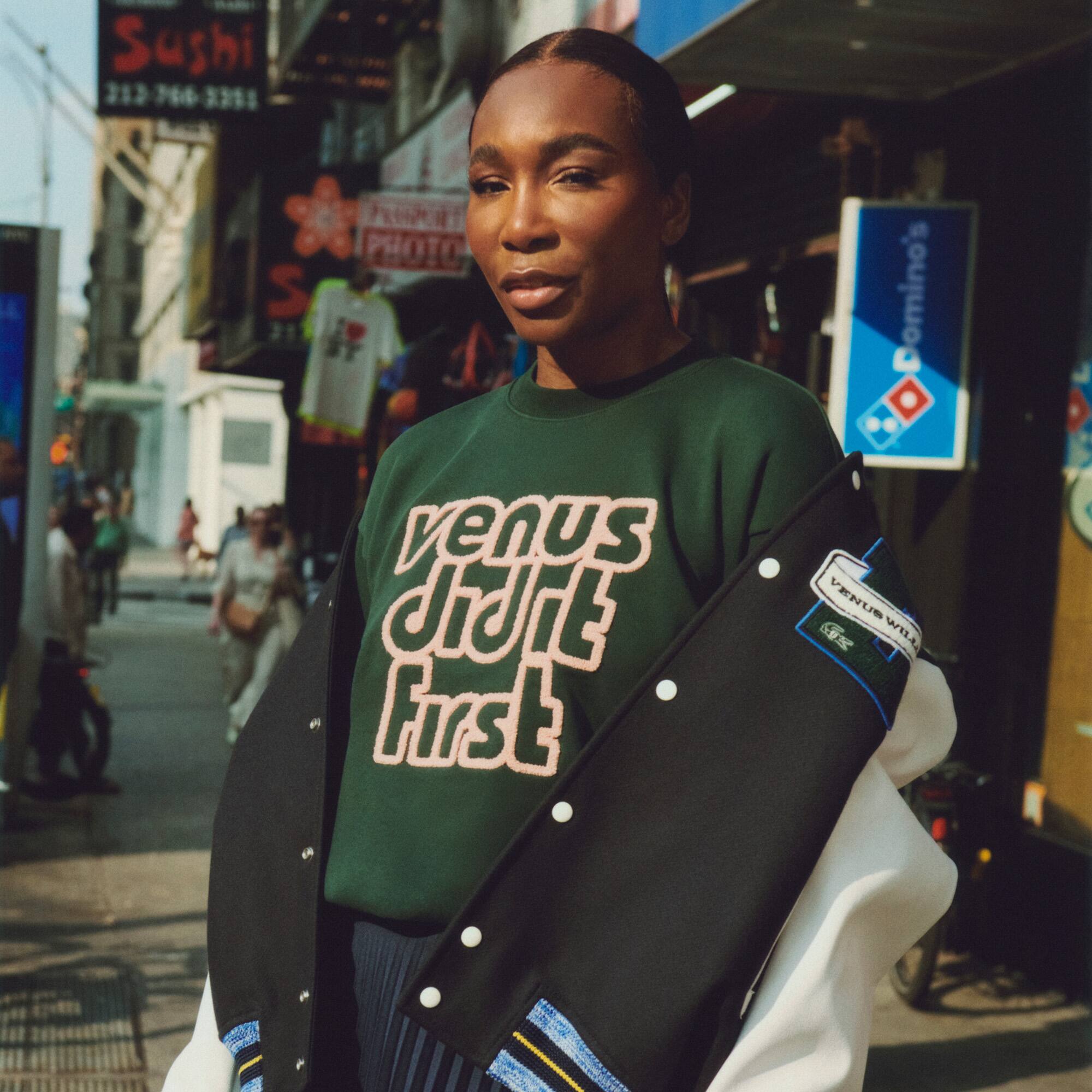 Lacoste x Eleven by Venus extraweites Fleece-Sweatshirt Lacoste X EleVen by Venus Williams - Grün - Lacoste - Unisex