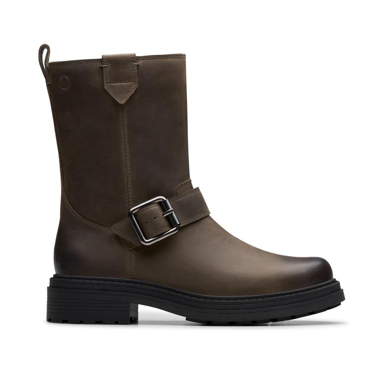 Clarks Orinoco3 Bay dark grey lea