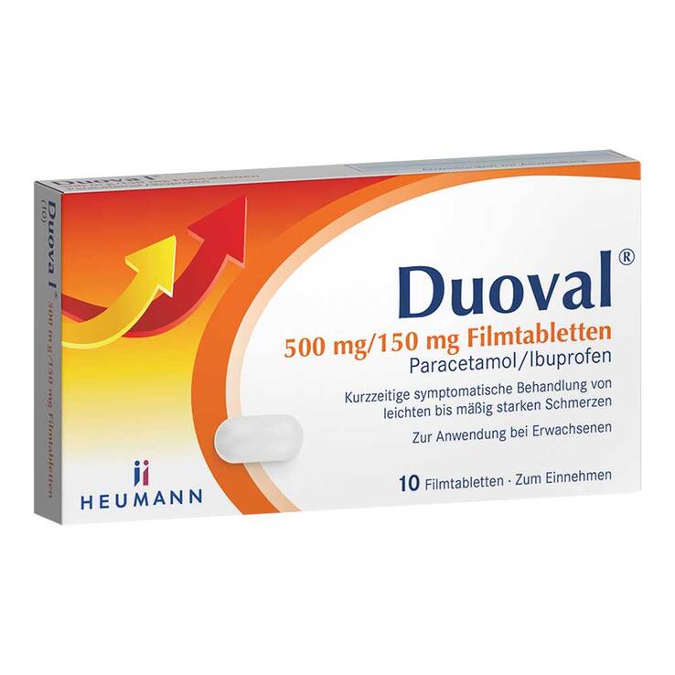 Duoval 500 mg / 150 mg Filmtabletten, 10 St