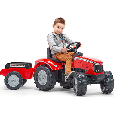 Falk Toys Massey Ferguson traktor med vogn