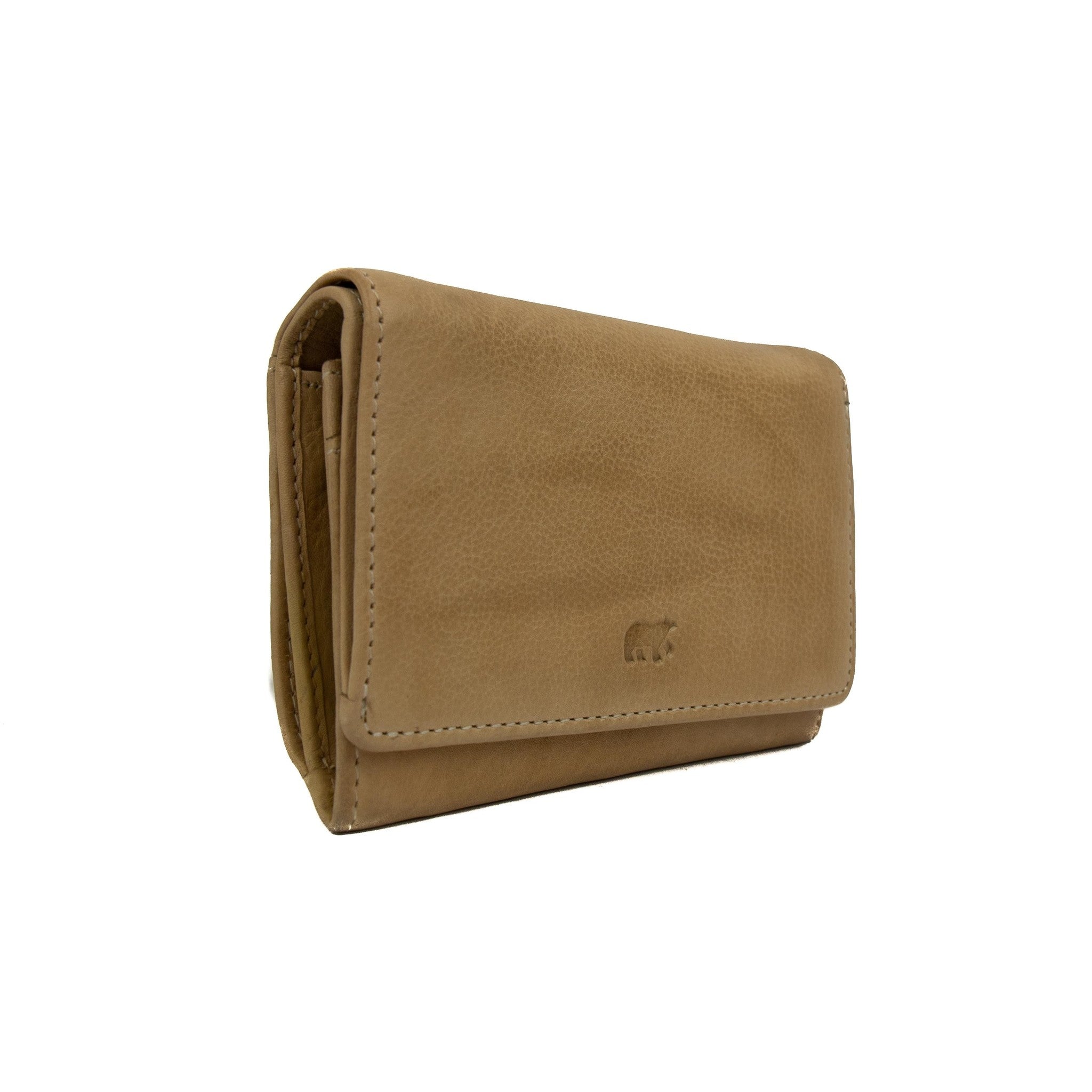 Overslag portemonnee 'Flappie' beige Beige