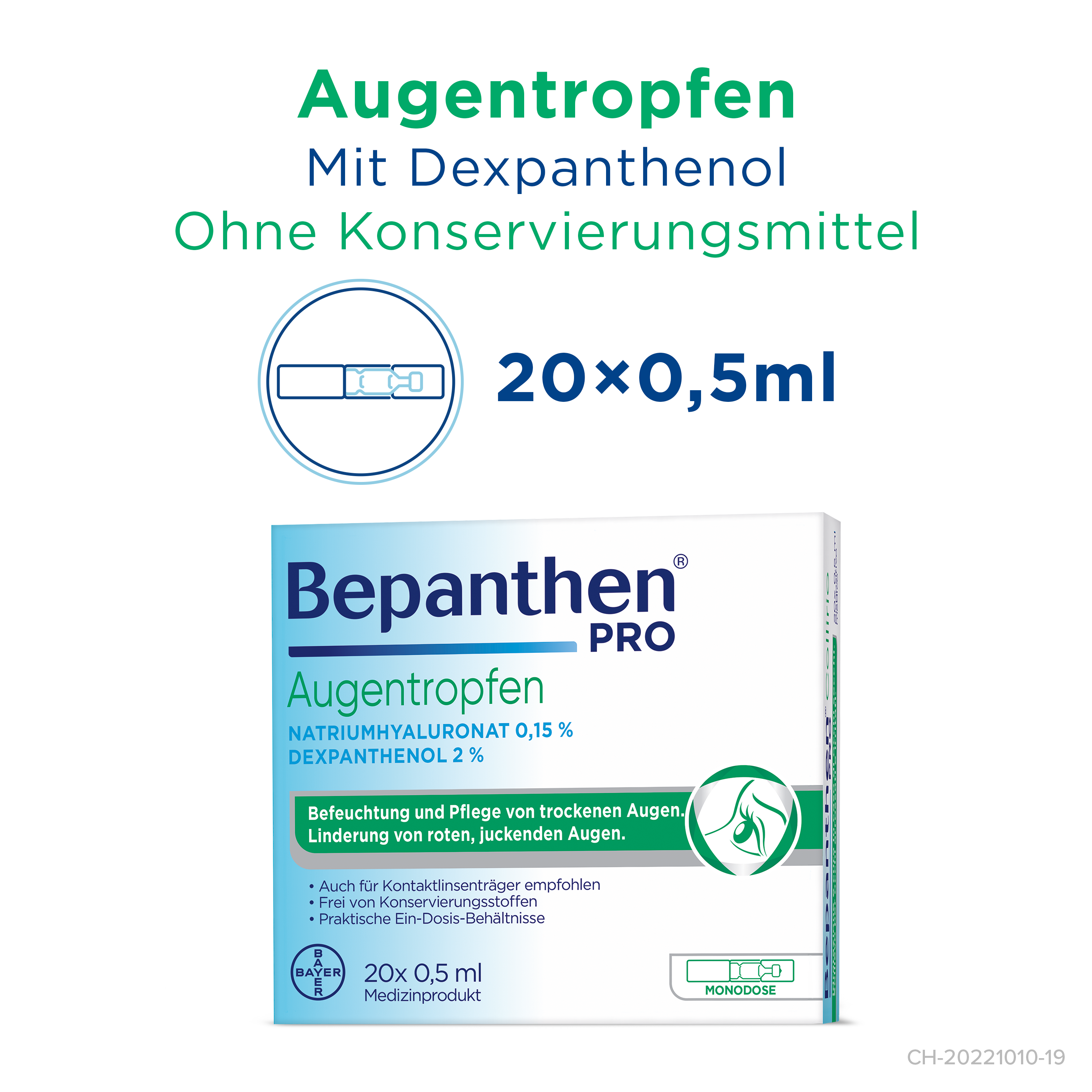 BEPANTHEN PRO Augentropfen Gtt Opht Monodos 0.5 ml