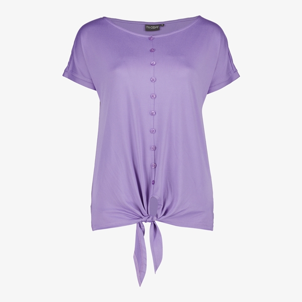 TwoDay geknoopt dames T-shirt lila