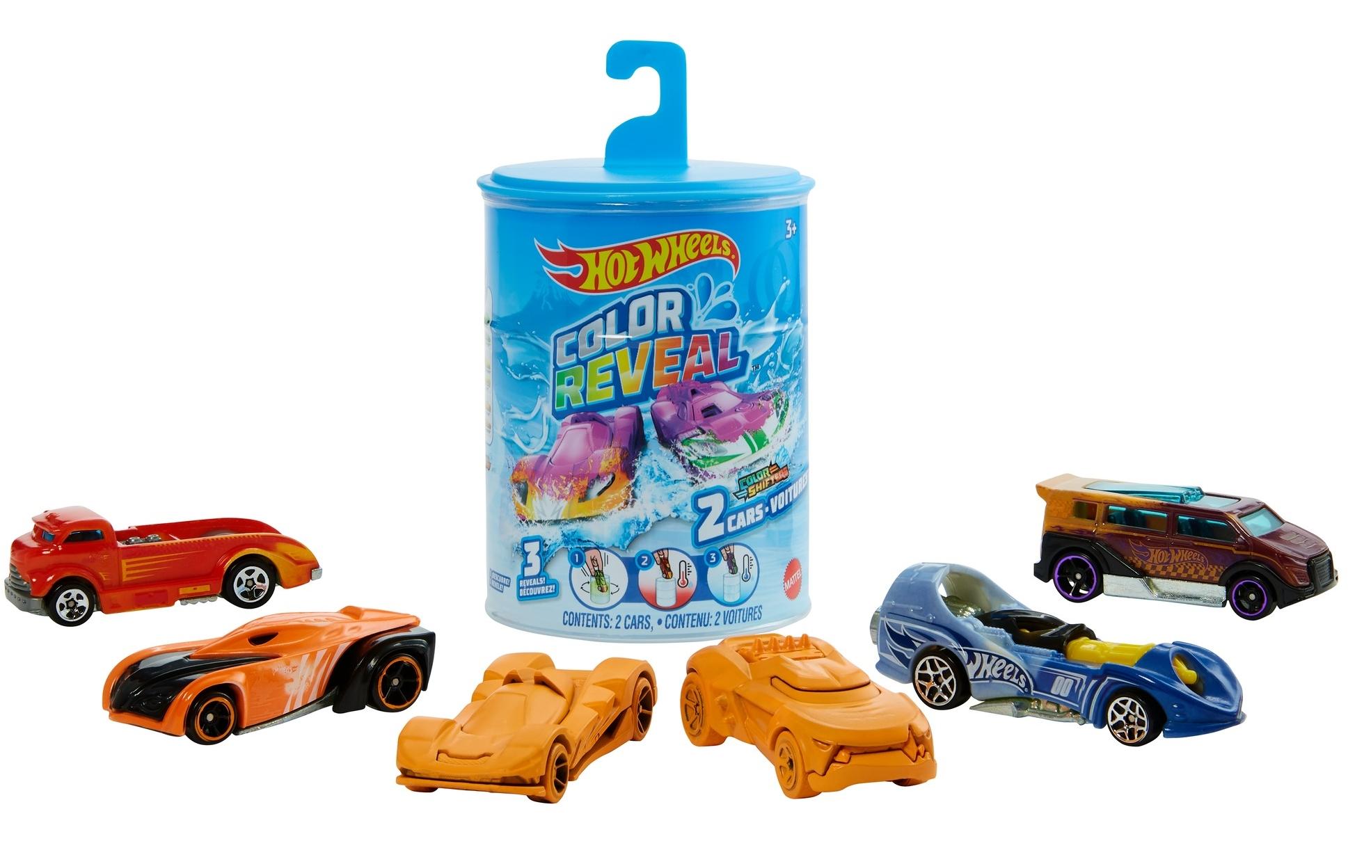 Color Reveal Die-Cast 2er-PackFahrzeuge mit Farbwechsel- und Überraschungseffekt