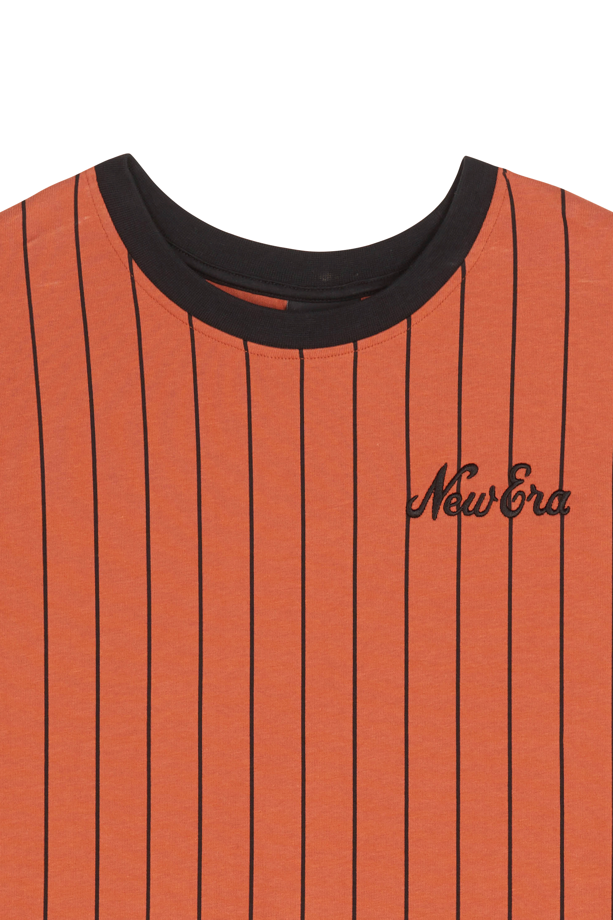NEW ERA T-SHIRT PINSTRIPE OS Marron