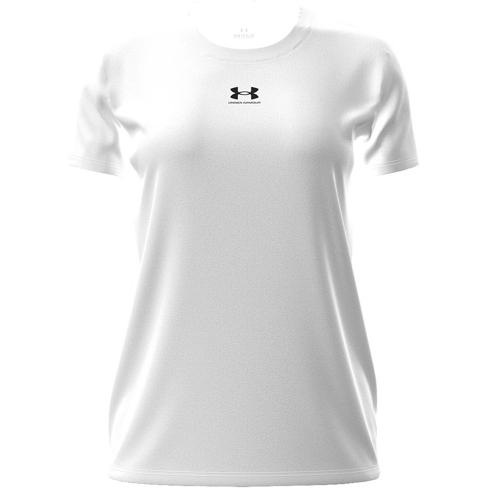 Under Armour UA Rival Core SS T-Shirt Damen white