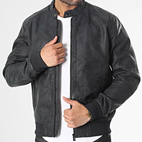 Veste Biker Leonel 12015771D Noir