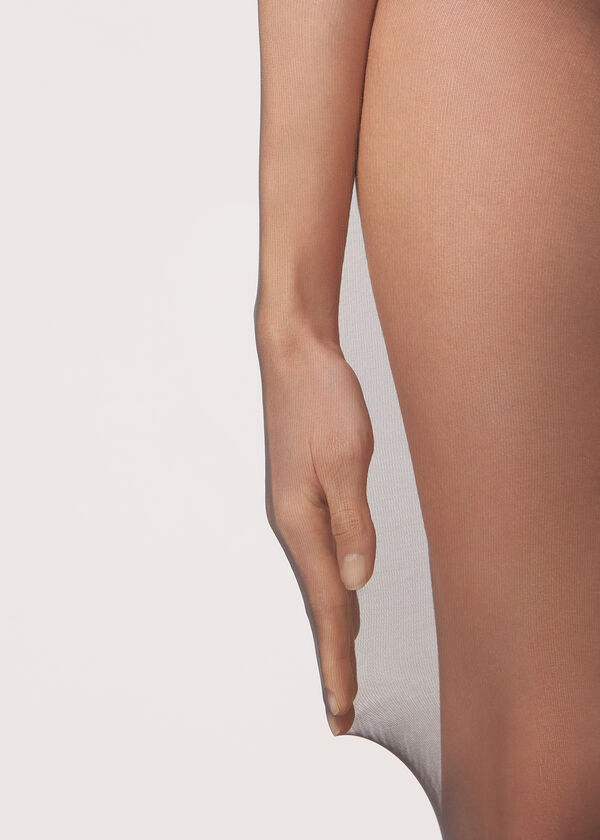 Meia-calça invisível transparente de 20 denier