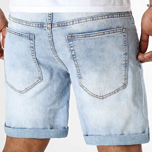 Short Jean Relaxed 0213 Denim Bleu Wash