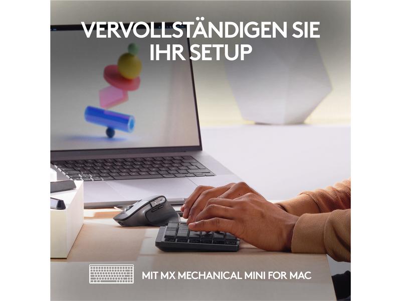Logitech Maus MX Master 3S for Mac space grey Für Mac optimierte Präzisionsmaus mit «Logitech Flow»-Technologie