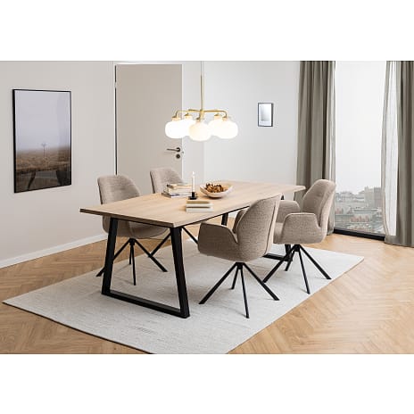 Aura spisebordsstol - beige