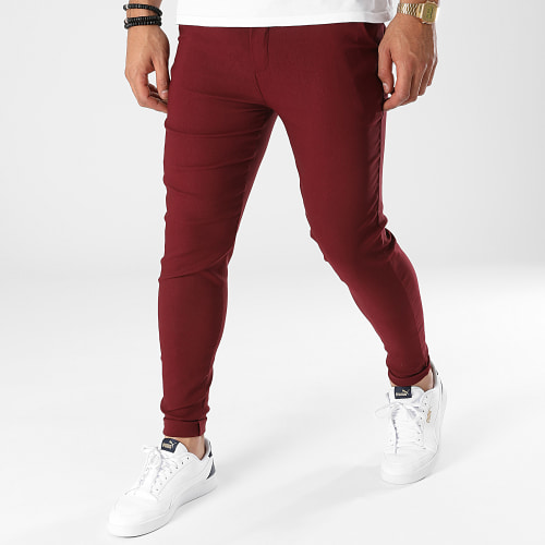 Pantalon chino Bordeaux