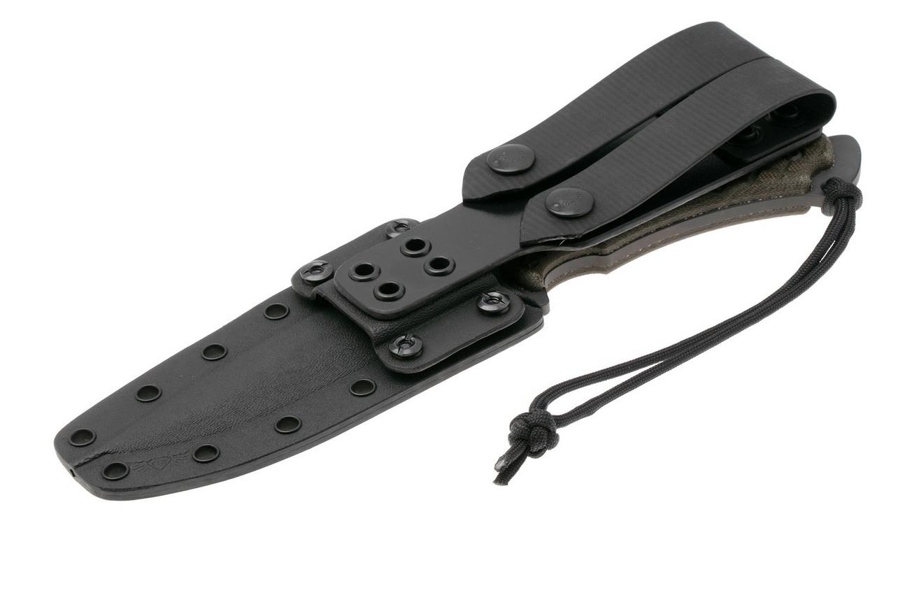 Spartan Blades Ares SB1BKGRKYBK Black, Green Micarta, survivalmes, kydex schede