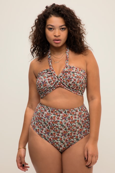 Bikini-Top, Softcups, Flower Print, Neckholder