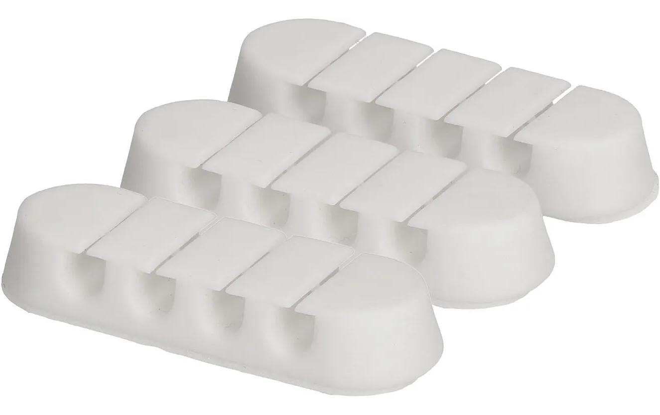 Multi Stop Set 3x WeissKabelhalter