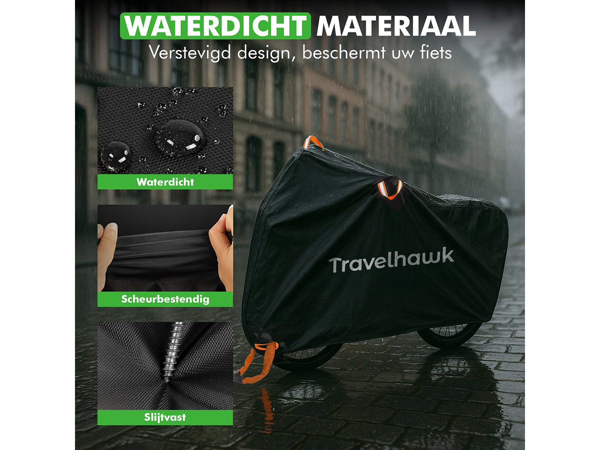 Travelhawk waterdichte fietshoes - Black